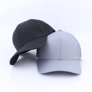 Casquette de sport en maille découpée au laser à 6 panneaux Casquette de baseball en polyester - Product Image 6