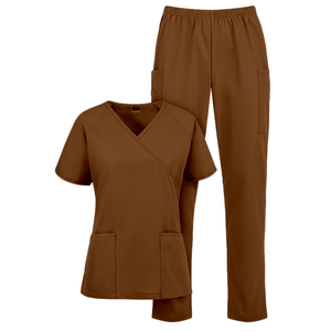 OEM/ODM Enfermería Scrubs Unisex V-Neck Tops, Personalizable Tamaños/Colores, Hospital Uniforme Proveedor - Product Image 6