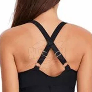 Maillot de bain pour femmes sur mesure de couleur unie grande taille avec ficelle vente directe d'usine style chaud pour adultes se baignant - Product Image 5