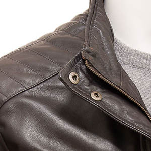 แจ็กเก็ตหนังแฟชั่นสำหรับผู้ชายผลิตตามสั่ง-วัสดุหนังวัวคุณภาพสูงกันน้ำระบายอากาศได้ดีกันลมสำหรับฤดูหนาวสินค้าใหม่มาแรง - Product Image 3