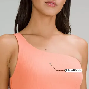 Soutien-gorge de sport grande taille à maintien élevé et respirant en dentelle pour femme, avec coussinets amovibles, logo frontal, conception sans couture, idéal pour le yoga et la course à pied, personnalisable - Product Image 3