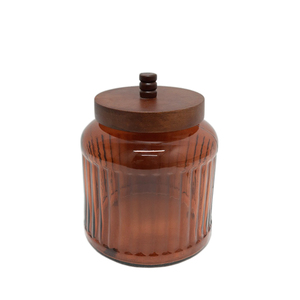 Bol de service moderne et élégant en bois rond Finition naturelle en bois d'acacia Bols de service faits à la main - Product Image 5