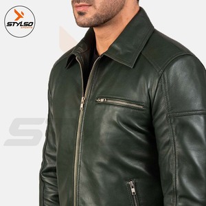 2023 Hot Selling <b>Men's</b> Stand Collar Leather <b>Jackets</b> Casual Winter Wear with Warming Features - Product Image 5