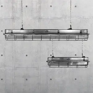 LED Vintage outdoor industrial Fluorescent light 4feet - Stainless steel