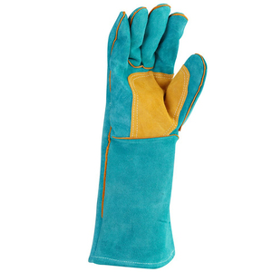 Precio de fábrica, guantes de cuero duraderos de alta calidad hechos a medida, soldadura larga, desgaste a alta temperatura - Product Image 2