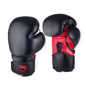 Gants de boxe en cuir PU personnalisés de haute qualité, coupe-vent, imperméables, antidérapants, respirants, avec sangle de poignet réglable, complets - Product Image 1