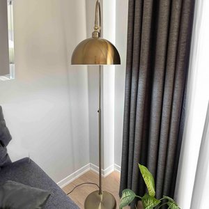 Stehlampe Metall Moderne antike Messing farbe Stehlampe mit verstellbarem Lampen schirm Geschenk artikel - Product Image 5