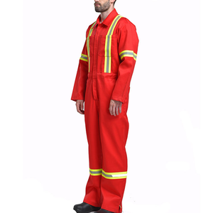 ชุดเครื่องแบบป้องกันความปลอดภัยสะท้อนแสงสูงมีกระเป๋าชุดทำงานชุดทำงานก่อสร้างในอุตสาหกรรม - Product Image 2