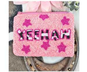 Multiple Cash Money Coin Purse Bead Bag Clutch Beaded Embellished Gift - Product Image 3