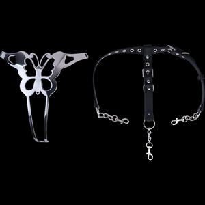 Ceinture de chasteté féminine en métal design papillon amélioré culotte de chasteté élégante en acier inoxydable dispositif de <span class=keywords><strong>Bondage</strong></span> en métal pour les femmes - Product Image 4