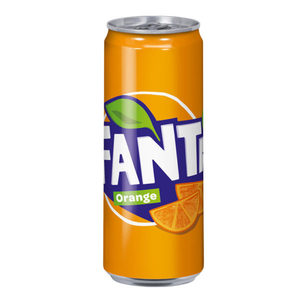 Lata de Fanta Sabor Naranja 330ml con Cafeína y Glucosa, Caja a Granel, Sabor Crema - Product Image 4