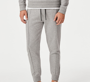 Pantalones Deportivos de Algodón para Hombre, Color Gris, Estilo Vintage, Lavado Ácido, con Cordón Elástico, Bolsillos Laterales, Tejido de Punto Medio, para Otoño - Product Image 4