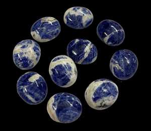 อัญมณีขัดหินธรรมชาติ30ชิ้นขนาด8x10มม. ถึง15X35มม. สำหรับทำเครื่องประดับ - Product Image 5