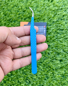 Pinzas de pestañas de acero japonesas con logotipo personalizado, pinzas de extensión de pestañas de volumen recto fino, pinzas para botas delgadas de 45 90 grados, fibra - Product Image 6