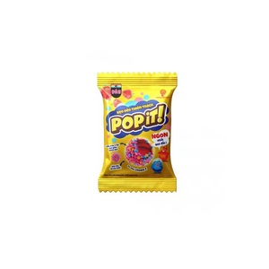 Popit Sour Sweet Cube en forme de gelée brune fruitée poudre gommeuse aromatisée au lait 25g pas cher prix sac emballage bonbons - Product Image 6