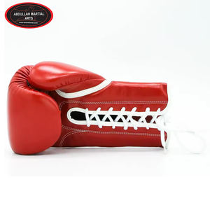 Diseño personalizado Fitness superventas más nuevo Pu cuero entrenamiento de lucha con cordones guantes de boxeo por ABDULLAH artes marciales - Product Image 4
