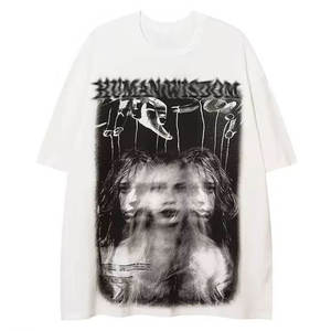 เสื้อยืดแขนสั้นผ้าฝ้ายถัก100% เป็นมิตรกับสิ่งแวดล้อมออกแบบได้ตามต้องการ - Product Image 4