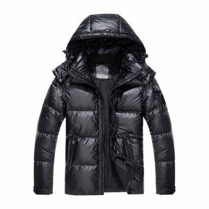 Custom Thick Canvas Puffer <b>Jackets</b> Unisex Winter Wear Wholesale <b>Men's</b> Hooded Waterproof Stand Reversible High Street Style - Product Image 1
