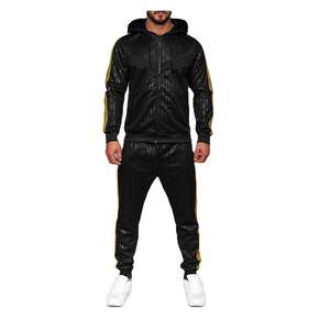 ชุดวอร์มผู้ชายแบบมีฮู้ดสำหรับฤดูหนาว ผ้าฝ้าย 100% เสื้อแจ็คเก็ตกันลมแบบมีซิป ระบายอากาศได้ดี แห้งเร็ว - Product Image 1