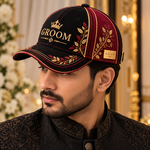 Wholesale Custom Groom <b>Wedding</b> Caps Personalized Embroidered <b>Hats</b> <b>for</b> <b>Men</b> Groomsmen <b>Wedding</b> Party Event Headwear - Product Image 4