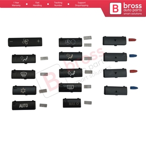 BDP88 14 Pieces Air Conditioner Climate Control Switch Panel Button <b>Cover</b> Cap for X5 E53 2000-2006 5 Series E39 1996-2003 641169 - Product Image 3