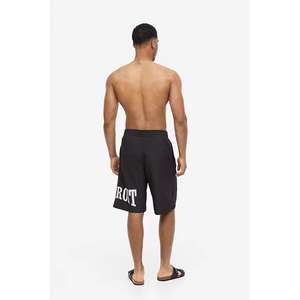 กางเกงขาสั้นผ้าฝ้าย100% สำหรับผู้ชายกางเกงขาสั้นผ้าถักแบบถักกางเกงเอวยางยืดออกแบบโลโก้ได้ตามต้องการเป็นมิตรกับสิ่งแวดล้อม - Product Image 2