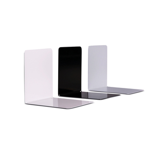 Metal <b>bookends</b>, gray, 14 x 12 x 14 cm, magnetic - Product Image 4