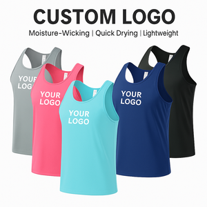 Débardeur de sport extensible pour hommes, résistant à l'abrasion, vêtements de sport confortables pour la course à pied, le vélo, l'entraînement, la salle de sport, vente en gros sur mesure - Product Image 2