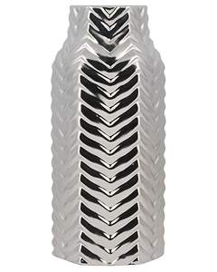 Handmade Coastal Modern Minimalist Iron Floor <b>Vase</b> <b>Black</b> Silver Finishing Elegant Textured Christmas Decor <b>flower</b> <b>vase</b> - Product Image 1