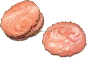 2025 nouveauté moderne luxueux marbre Look résine artisanale avec placage d'or sur la bordure ensemble de sous-verres en ardoise pour café - Product Image 5