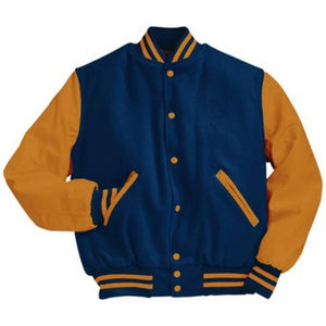 Custom Made Unique Style Varsity Jackets for Men Stand Collar Woolen Fabric Casual CollegeBaseballjacket for men - Product Image 6