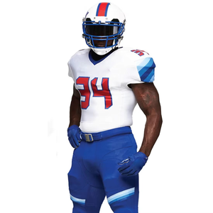 Camiseta de fútbol americano cosida personalizada hecha en Pakistán para entrenamiento deportivo de equipo y ropa de rendimiento del día del juego - Product Image 2