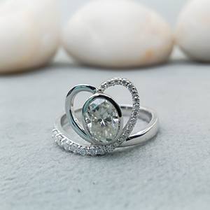 Clásico 1.5ct OvalCut VVS Lab Grown 14K 18K Anillo de Bodas de compromiso de oro para mujeres para GIA IGI Certificado para fiestas - Product Image 1