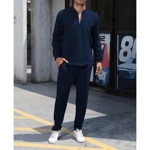 Costumes de jogging d'hiver Slim Fit personnalisés Streetwear Ensembles grande taille Deux pièces Matériau durable Dernier style en vente - Product Image 2