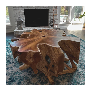 Meubles durables en racine de teck offerts en qualité d'exportation pour les projets de salon et de salle à manger - Product Image 2