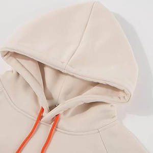 Meilleure vente, sweat-shirt à capuche décontracté de haute qualité 100% polyester, logo personnalisable, motif uni, hiver, respirant, imperméable, unisexe - Product Image 4