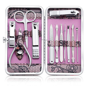 KAAMIR INSTRUMENTS Ensemble d'outils de soin des ongles en métal de qualité professionnelle inspiré des salons avec coupe-ongles 4 en 1 pour un usage domestique - Product Image 1