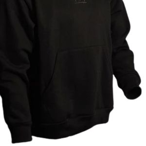 <b>Black</b> Pullover <b>Hoodie</b> for <b>Men</b> Heavyweight Cotton Fleece Kangaroo Pocket Hooded Sweatshirt Casual Streetwear - Product Image 6
