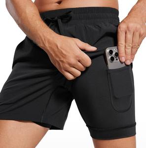 Alta calidad verano básico deporte secado rápido 100% poliéster gimnasio pantalones cortos secado rápido algodón Fitness entrenamiento ropa deportiva pantalones cortos - Product Image 1