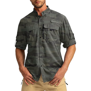 Camisa de Pesca de Secado Rápido Personalizada de Amazon, Ropa para Hombre, Camisas de Pesca de Manga Larga - Product Image 1