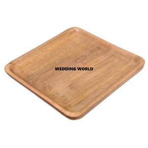 New Design Wooden <b>Plate</b> Round Shape Table Decorative Fancy Designer Handmade Kitchen Ware Home Ware Wholesale Wooden <b>Plate</b> - Product Image 2