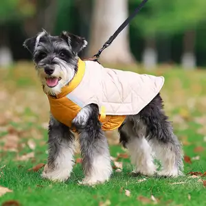 Pet giyim yansıtıcı kış köpek giysileri rüzgar geçirmez ve sıcak tutmak köpek yelek dört renk köpek ceket mevcut