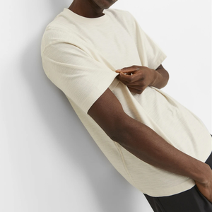 2025 Custom Logo High Quality 260 GSM Heavy Weight <b>Box</b> Fit 100% Cotton <b>Drop</b> Shoulder Oversized Boxy T Shirts for Men - Product Image 4