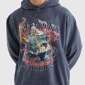 Ropa deportiva OEM personalizada, sudaderas con capucha de mezcla de algodón, sudaderas con dobladillo crudo hechas de poliéster/algodón, fabricante pakistaní - Product Image 1