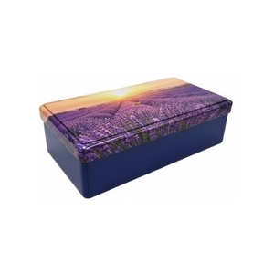 Caja de Metal Rectangular con Tapa Escalonada, Color Personalizado, Acabado Brillante, para Envasado de Alimentos, Regalos, Galletas, Pasteles Lunares, Bombones - Product Image 1