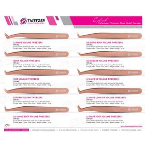 <b>Tight</b> Grip and <b>Thin</b> Flat Handle Easy To Clean Stainless Steel Eyelash Tweezers Customized Logo 3D 5D 6D Durable Lash Tweezers - Product Image 6