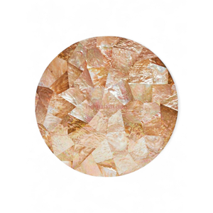 Eco Friendly <b>Round</b> Capiz <b>Placemat</b> Wholesale Supply for Table Styling Brands and Home Decor Stores From Vietnam - Product Image 1