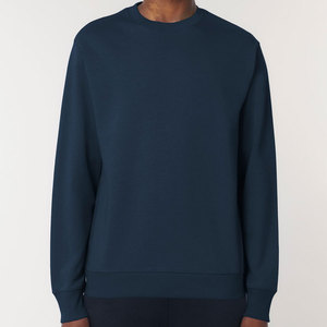 Nuevo estilo Logo Custom Fleece Crewneck Mock Neck Negro Gris Manga larga Sudaderas en blanco para hombre - Product Image 4