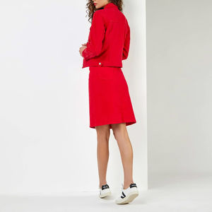 Venta al por mayor de gran tamaño de la moda informal de las mujeres de talla grande chaquetas de mezclilla/logotipo personalizado chaqueta de mezclilla chaqueta de verano 2024 para las mujeres - Product Image 2