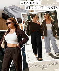 Pantalon décontracté pour femme, coupe classique, poids lourd, séchage rapide, taille élastique, droit, couleur personnalisée - Product Image 6
